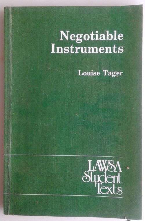 Negotiable instruments by Louise Tager