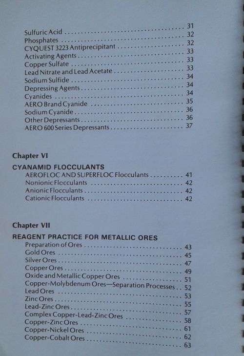 Mining chemicals handbook