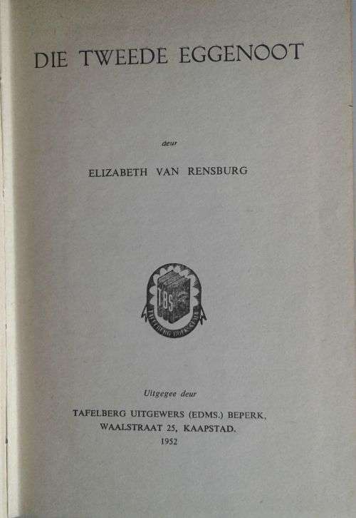 Die tweede eggenoot deur Elizabeth van Rensburg