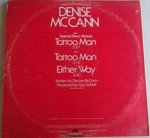 Tattoo man special disco version by Denise McCann LP
