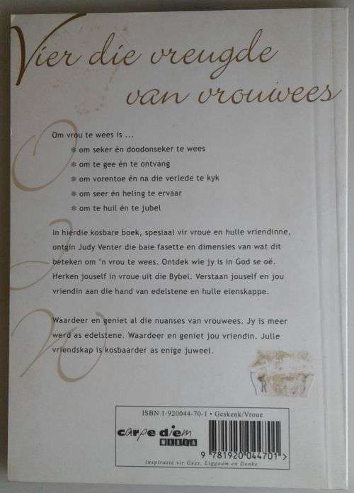 Vriendin jy`s kosbaar deur Judy Venter