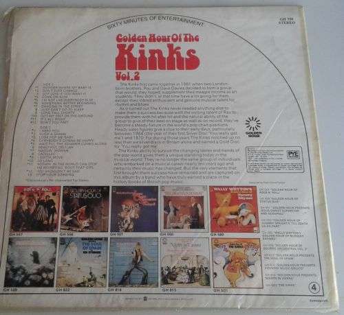 Golden hour of The Kinks - The Kinks LP