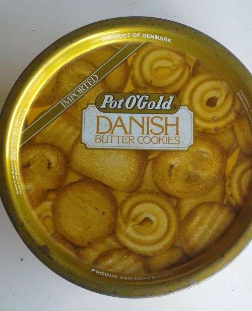 Pot O`Gold danish butter cookies tin