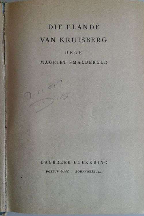 Die elande van Kruisberg deur Magriet Smalberger