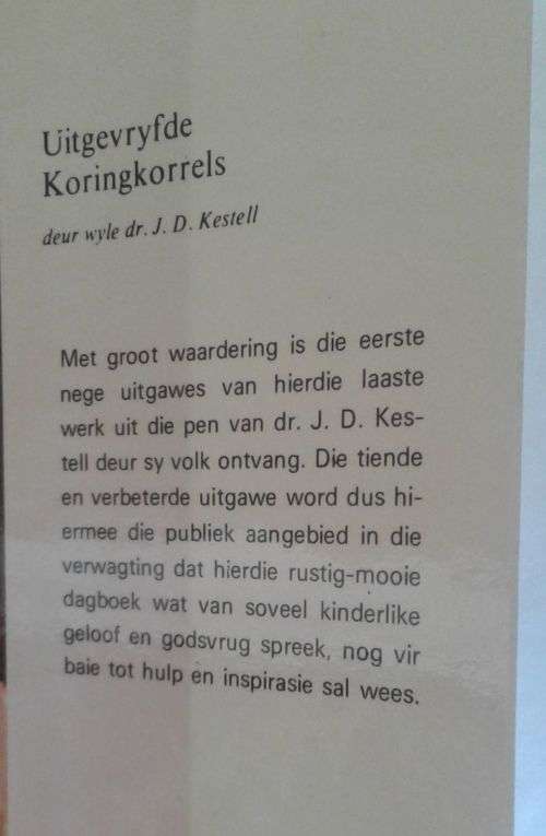 Uitgevryfde koringkorrels deur dr JD Kestell