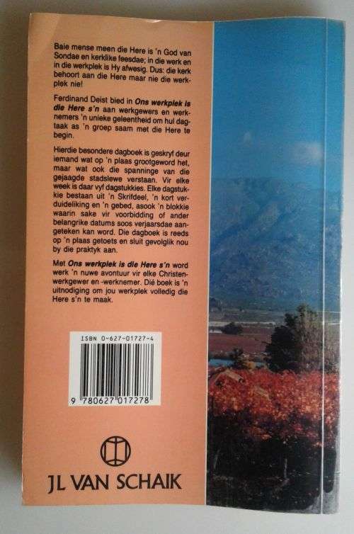 Ons werkplek is die Here s`n deur Ferdinand Deist