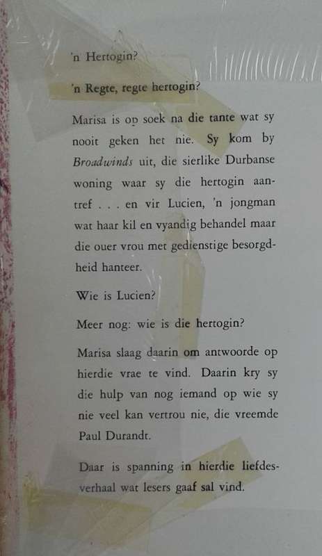 Eksellensie, die hertogin deur Mientjie Ras