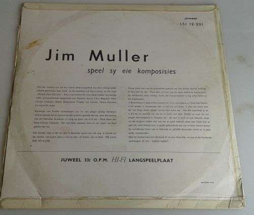 Jim Muller speel sy eie komposisies LP