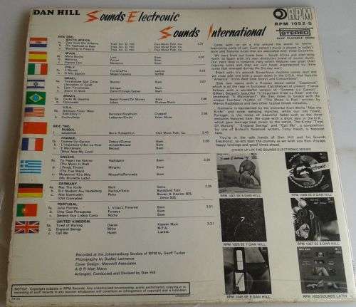 Dan Hill sounds electronic sounds international LP