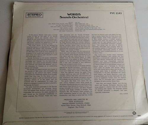 Words sounds orchestral LP