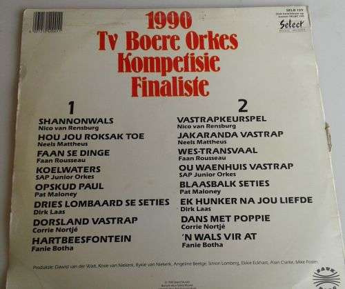1990 TV Boere orkes kompetisie finaliste LP