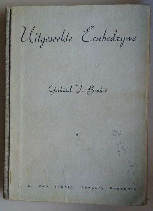 Uitgesoekte eenbedrywe deur Gerhard J Beukes