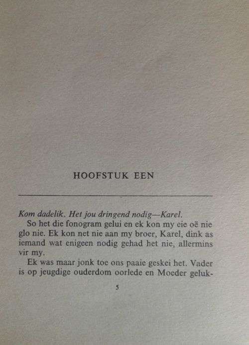 Die robyn-halssnoer deur Vincent van der Westhuizen