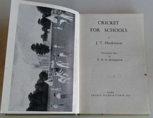 Cricket for schools by JT Hankinson