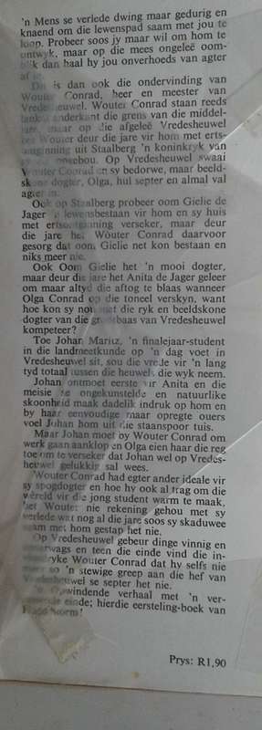 Vredesheuwel se mense deur Hugo Storm