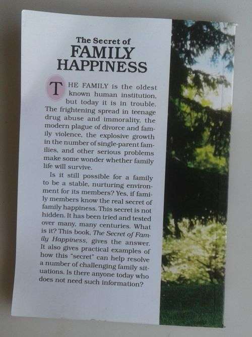 The secret of family happiness