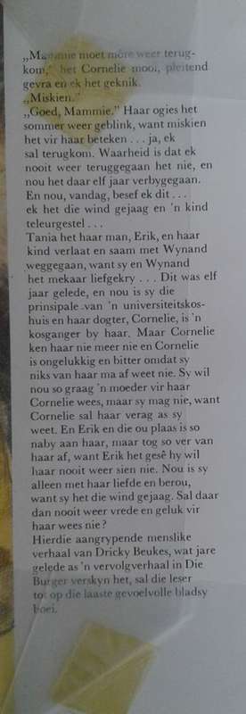 Ek het die wind gejaag deur Dricky Beukes