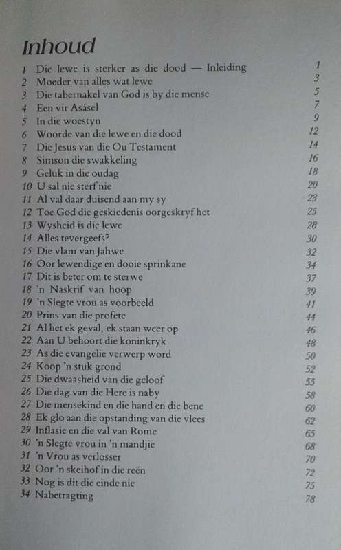 Sterker as die dood deur dr JH Malan