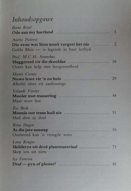 Vrou haar eie wereld - Rondomtalie