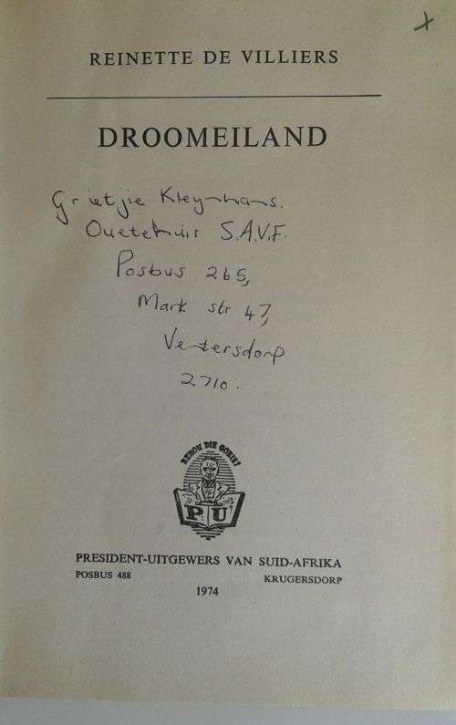 Droomeiland deur Reinette de Villiers