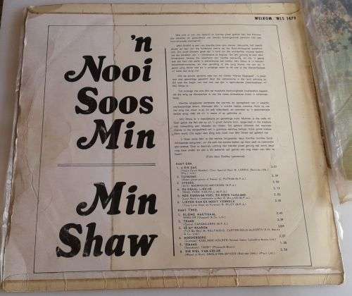 `n Nooi soos min deur Min Shaw LP