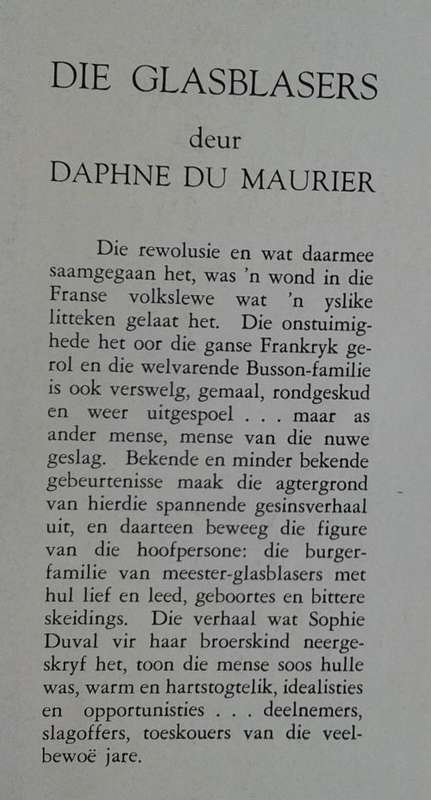 Die glasblasers deur Daphne du Maurier