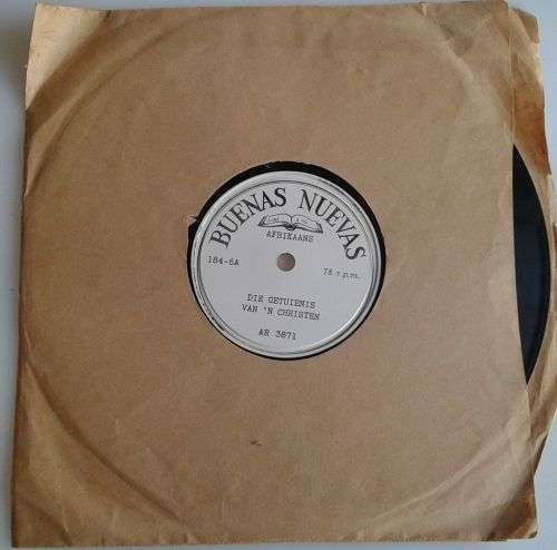 Vertel my en Die getuienis van `n Christen 78rpm