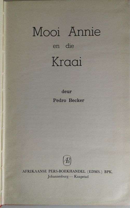 Mooi Annie en die kraai deur Pedro Becker