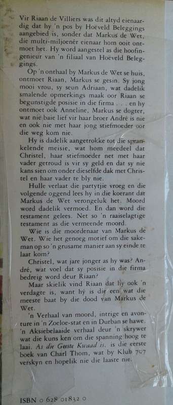 As die geeste kwaad is deur Charl Thom