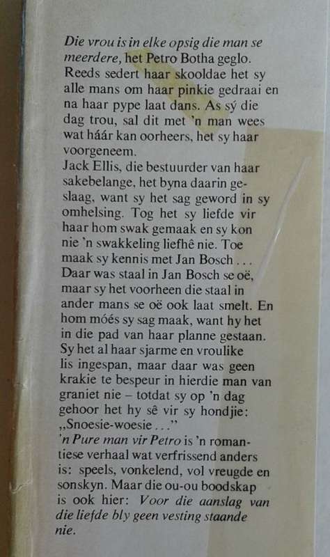 `n Pure man vir Petro deur Izak van der Westhuizen