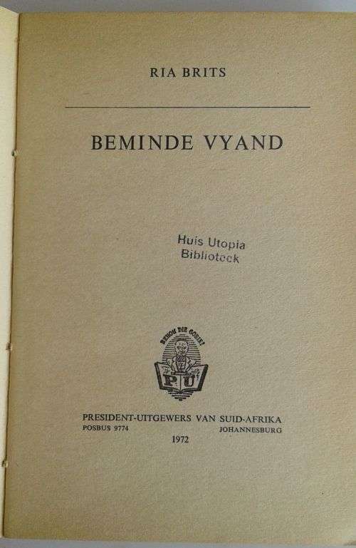 Beminde vyand deur Ria Brits