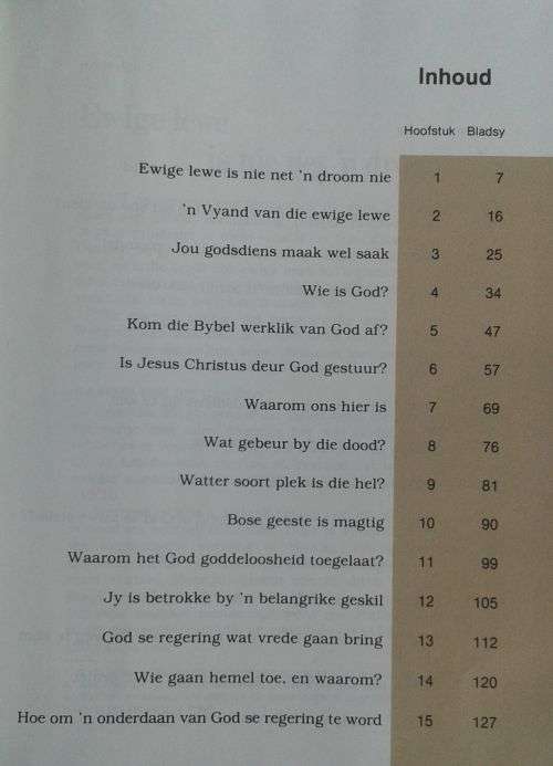 Jy kan vir ewig in die Paradys op aarde lewe