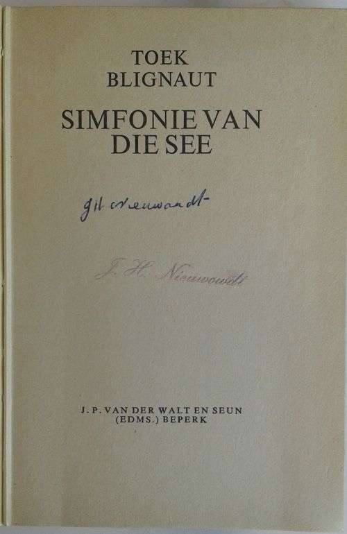 Simfonie van die see deur Toek Blignaut