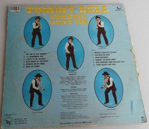 Cowboys don`t cry - Tommy Dell LP