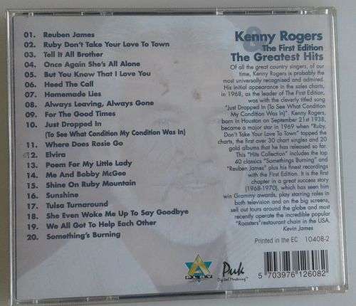 Kenny Rogers and The First Edition Greatest hits CD