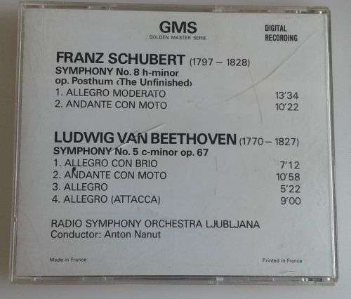 Schubert/Beethoven CD