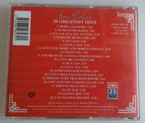 Joe Dolan 20 Greatest hits CD