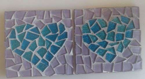 Handmade mosaic coasters