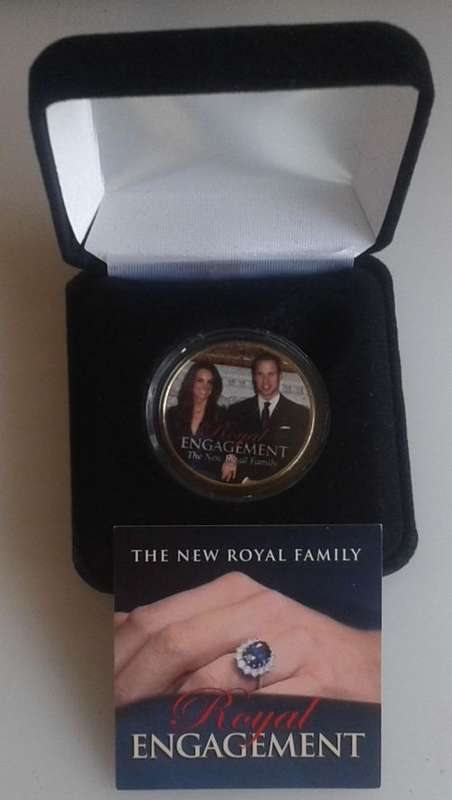 Royal engagement - Prince William and Kate Middleton coin