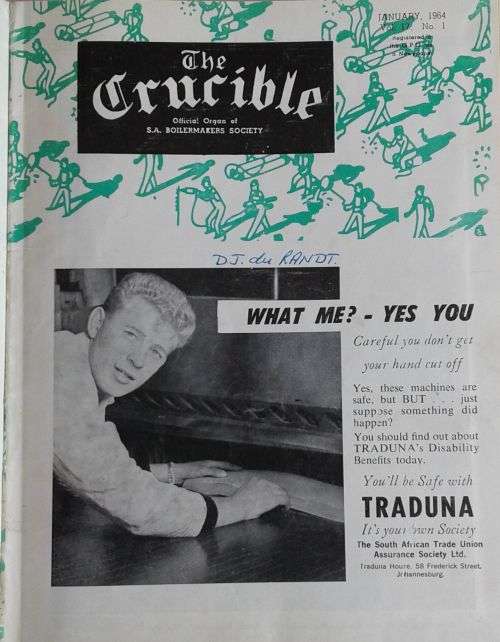 The Crucible January 1964 (SA Boilermakers society)