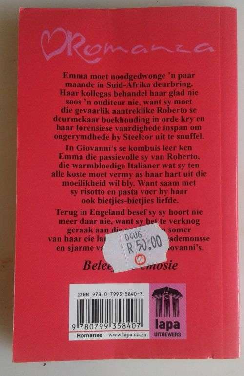 Emma se somer deur Tosca de Villiers (Romanza)