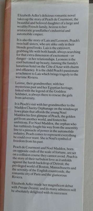 Peach by Elizabeth Adler