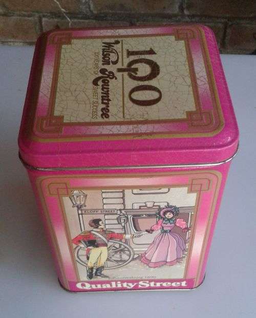 Quality street tins