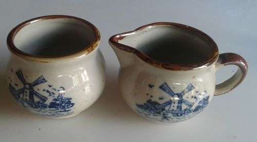 Holland sugar and milk bowls