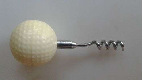 Golf ball cork screw