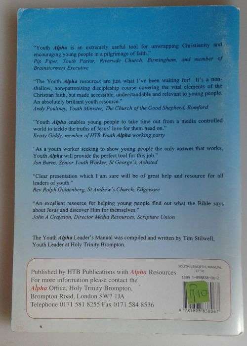 Youth alpha leaders manual
