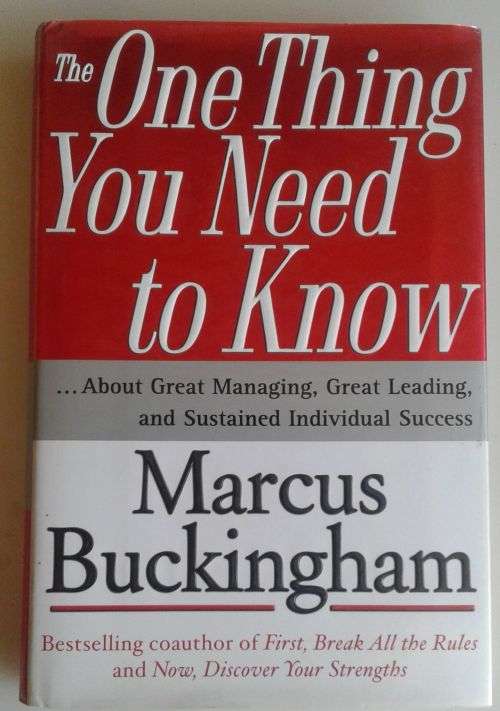 The one thing you need to know by Marcus Buckingham
