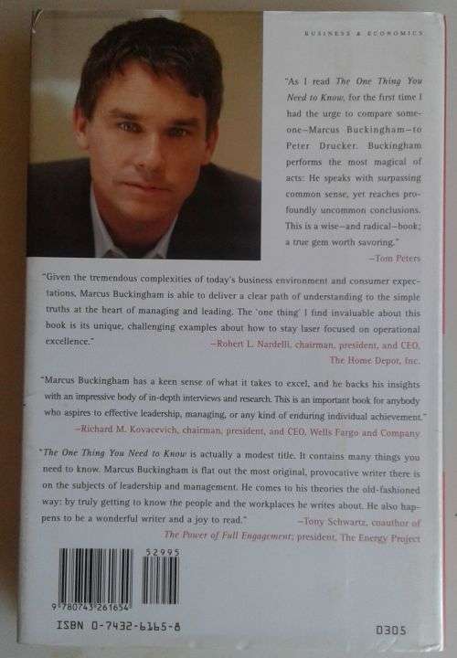 The one thing you need to know by Marcus Buckingham