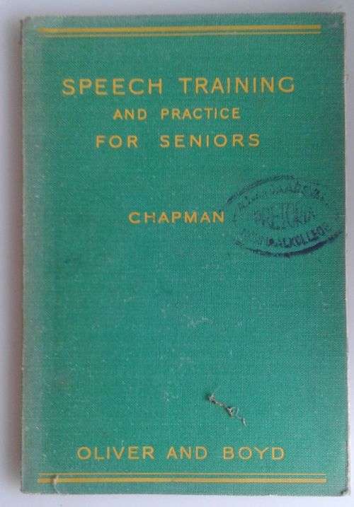 Speech training and practice for seniors 1939