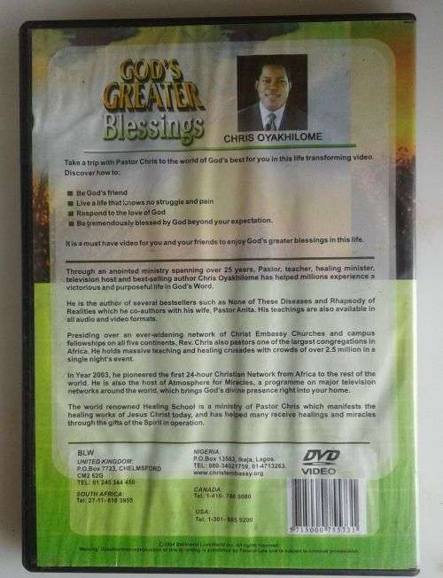 God`s greater blessings - Chris Oyakhilome